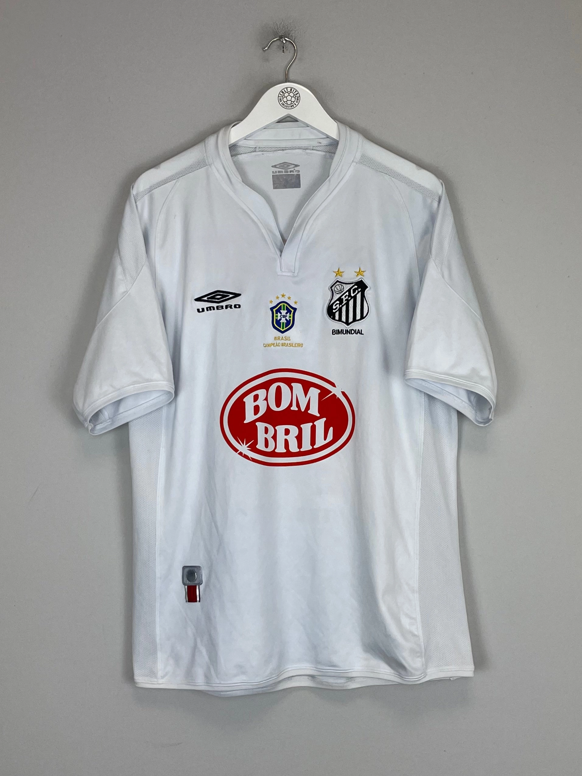 Rapid Evaporation Build streamlined look 2002 SANTOS 'CHAMPIONS' HOME SHIRT (XL) UMBRO