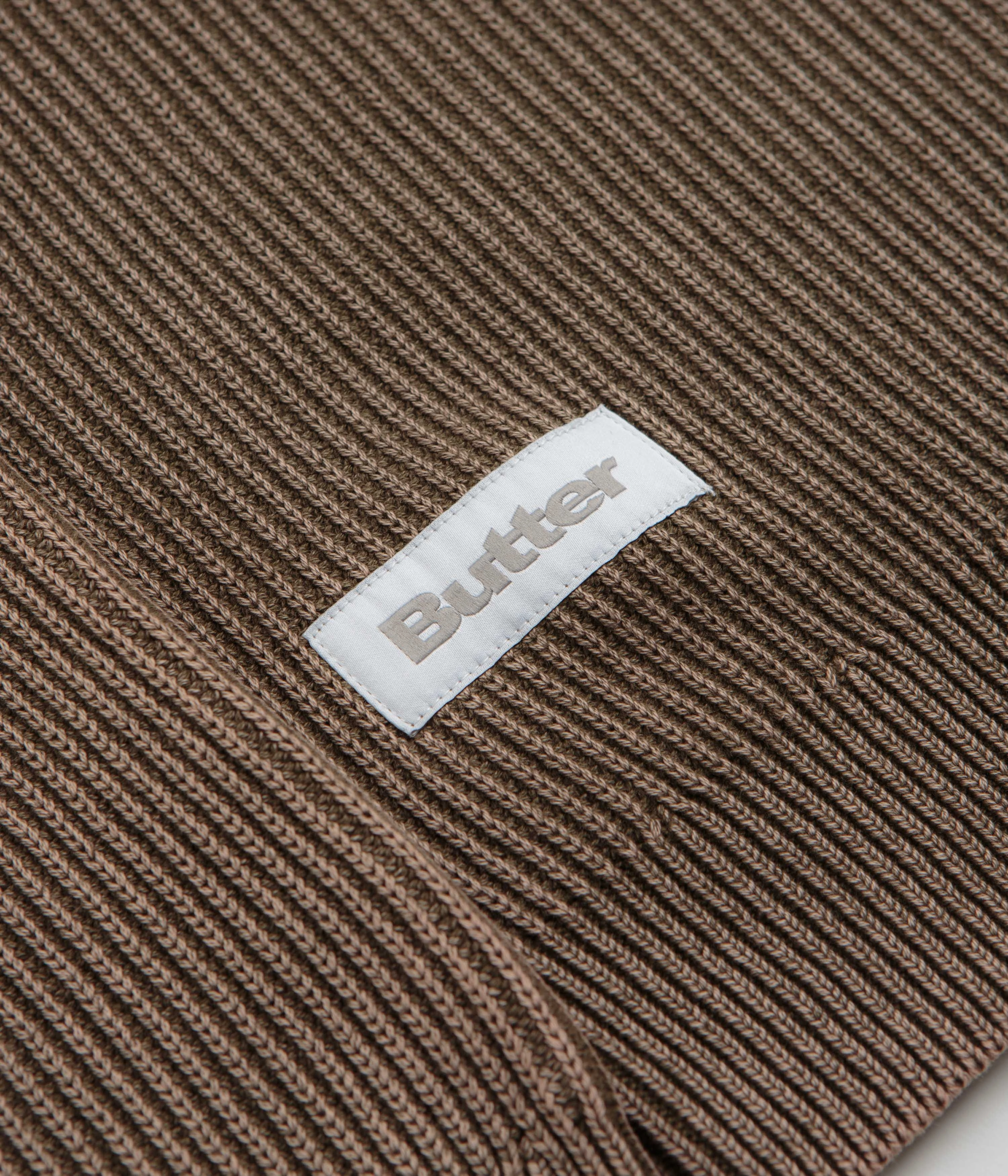 Butter Goods Bleach Knit Crewneck Sweatshirt - Brown neon colors Camouflage