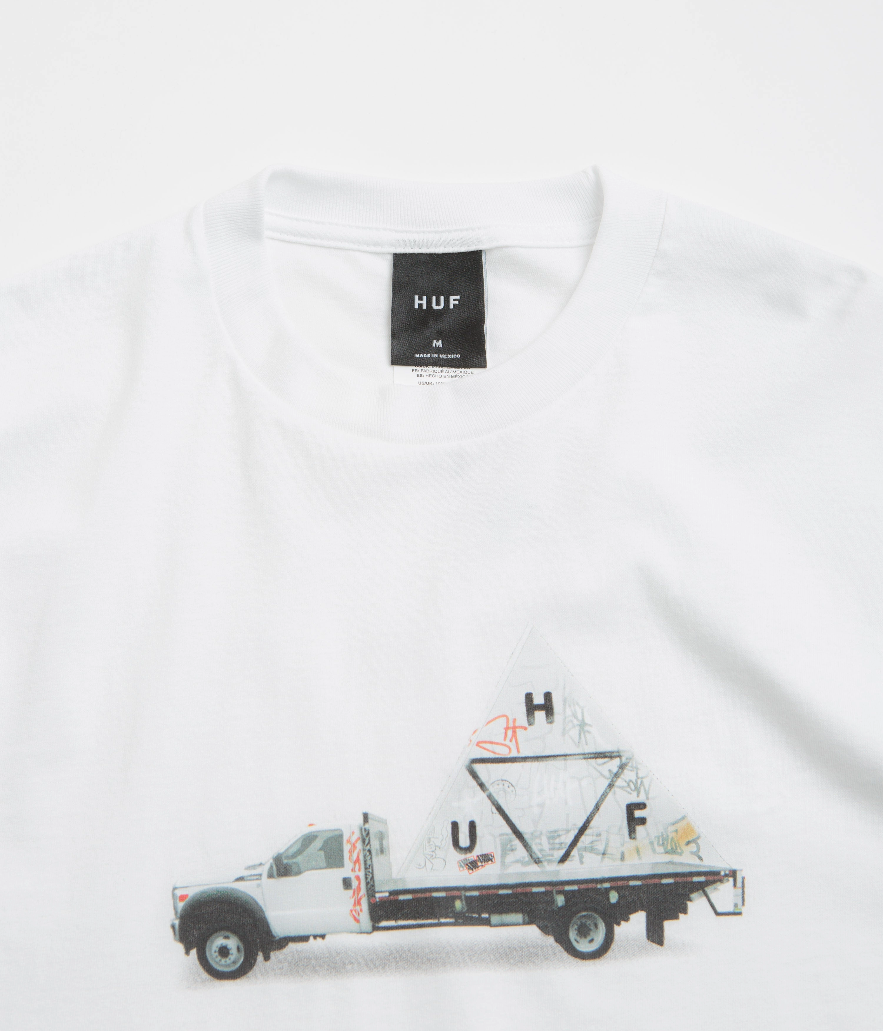 Durable Material Spring Wear HUF High Clearance T-Shirt - White