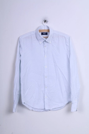 FILA Mens M Casual Shirt Long Sleeve Button Down Collar holiday season