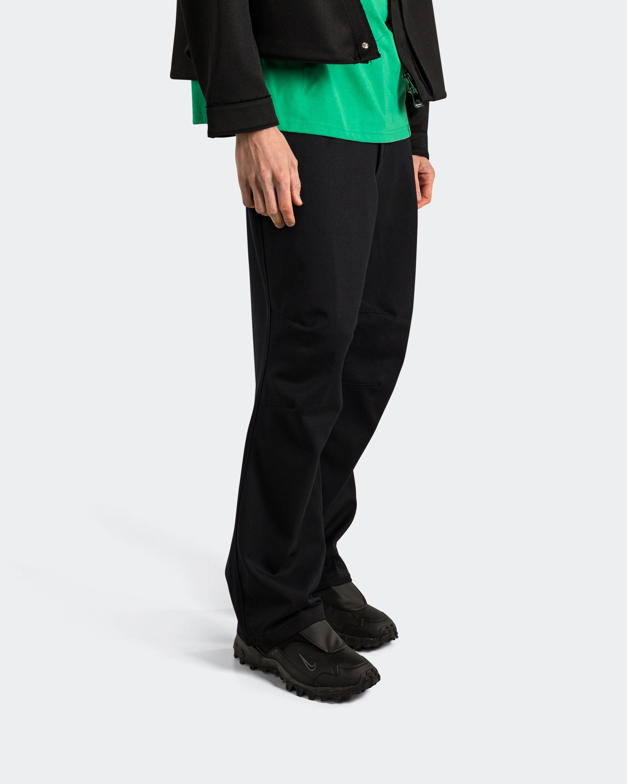 Lightweight Wear Sustainable Material Blend Wool Classics Woven Pant - Black