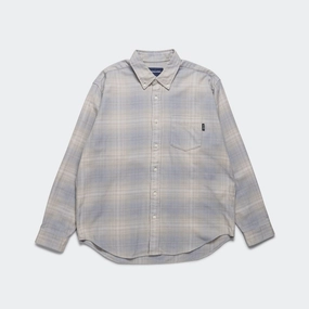Flannel Check Shirt - Grey Non-irritating