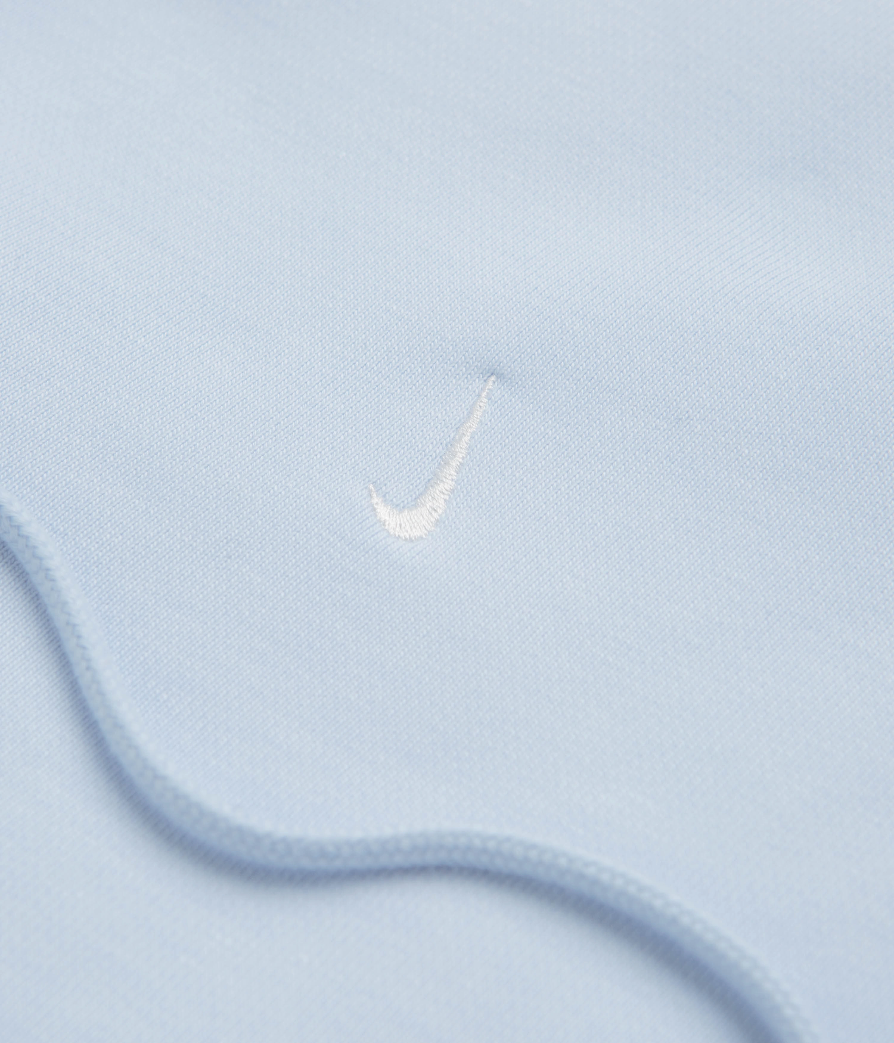 Simple Outfit Sherpa Lining Nike Solo Swoosh Hoodie - Celestine Blue / Celestine Blue / White