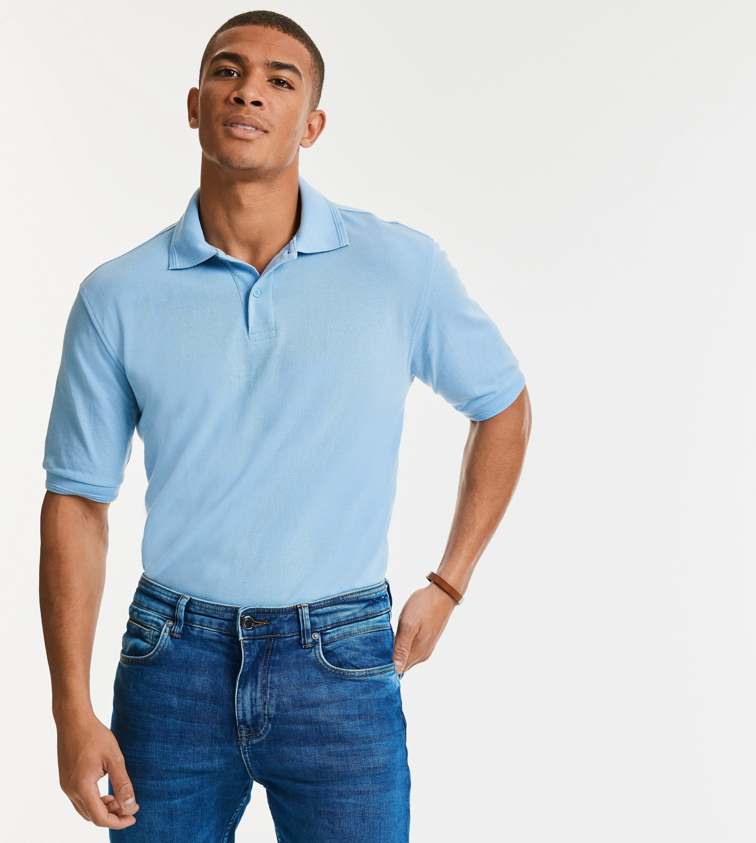 Hard Wearing Polycotton Polo | BLACK All-Day Wear