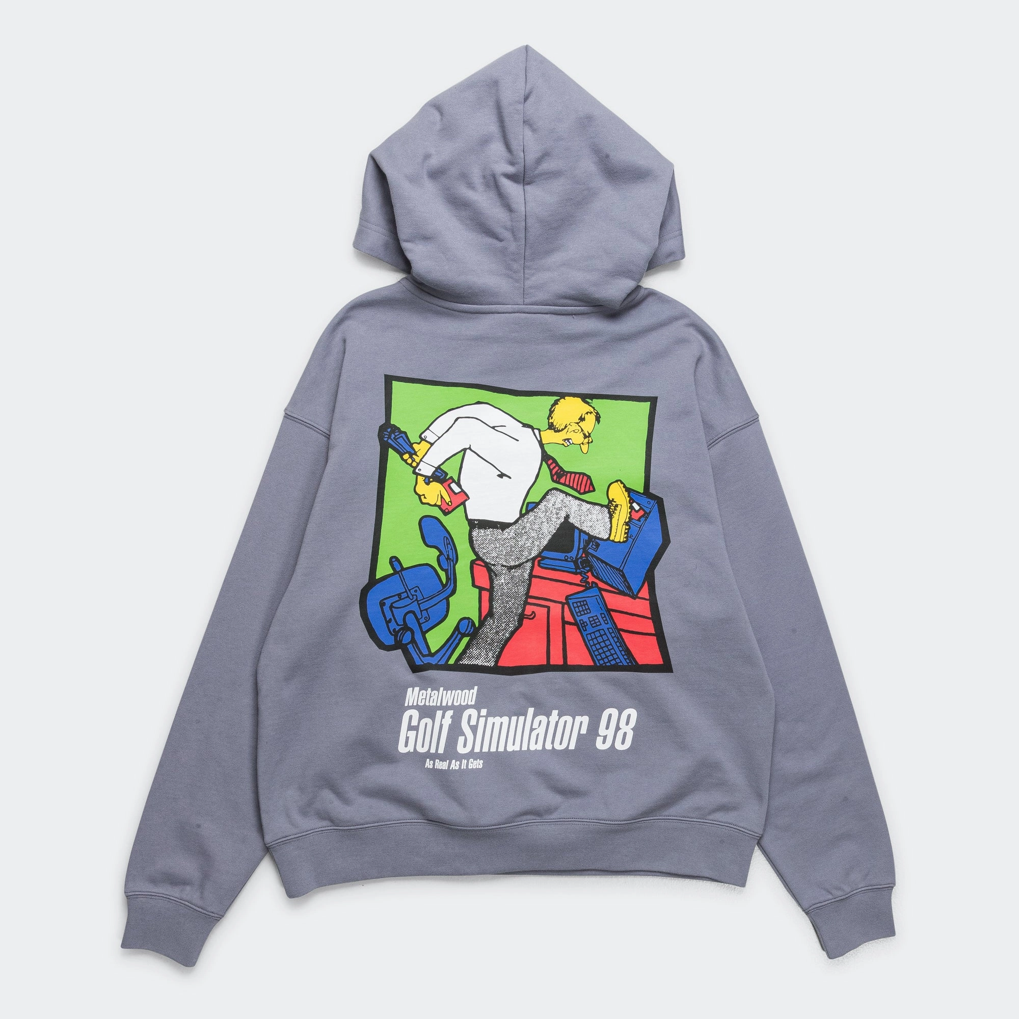 Minimal Look Simulator 98 Hooded Sweatshirt - Pewter