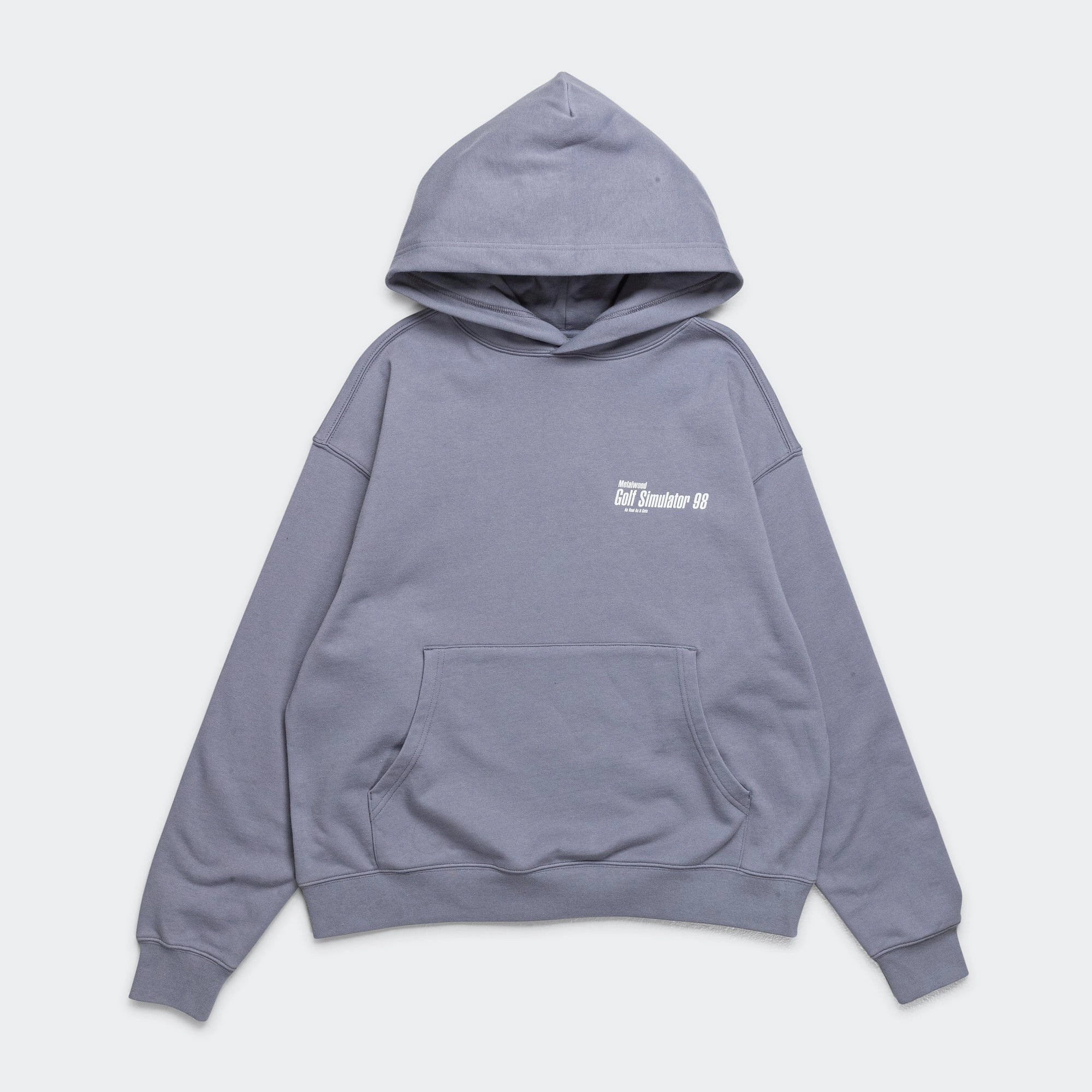 Chill Comfort belt accents Simulator 98 Hooded Sweatshirt - Pewter