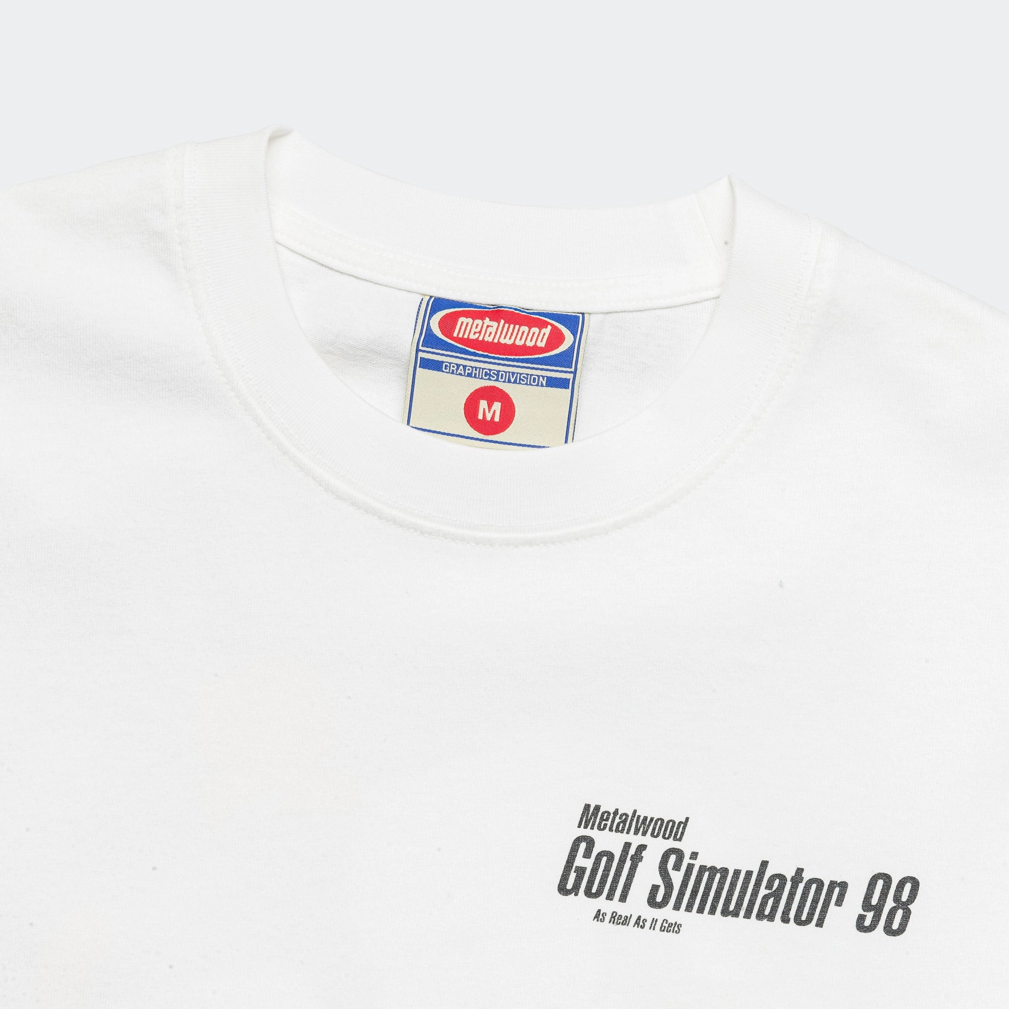 Simulator 98 SS T-Shirt - White Perfect for Outdoors Standard Body Fit