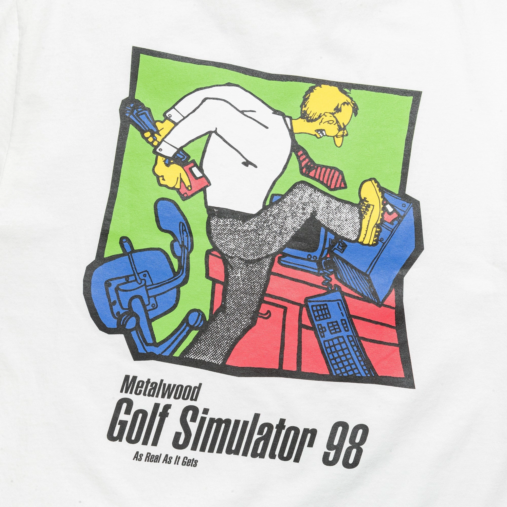 Date night Comfortable and Chic Simulator 98 SS T-Shirt - White