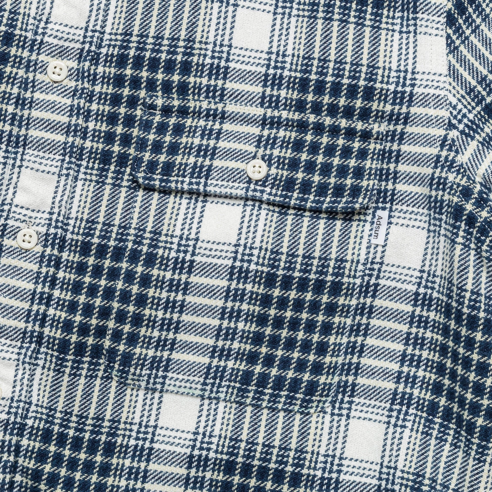 Classic Plaid Work Shirt - Beige Check Breathable Underarm Vents