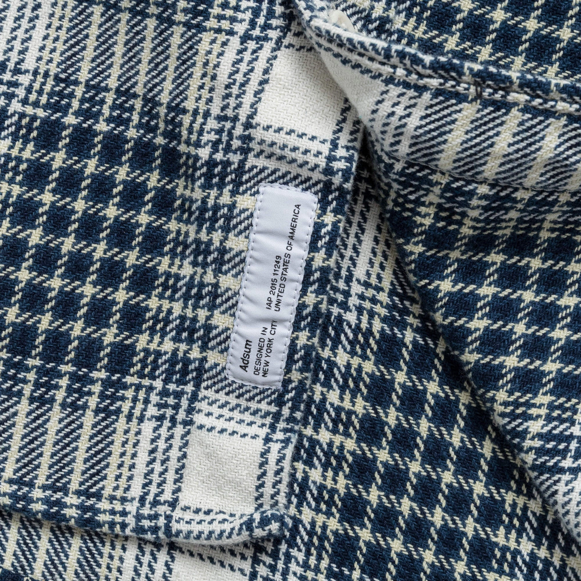 Classic Plaid Work Shirt - Beige Check natural fiber