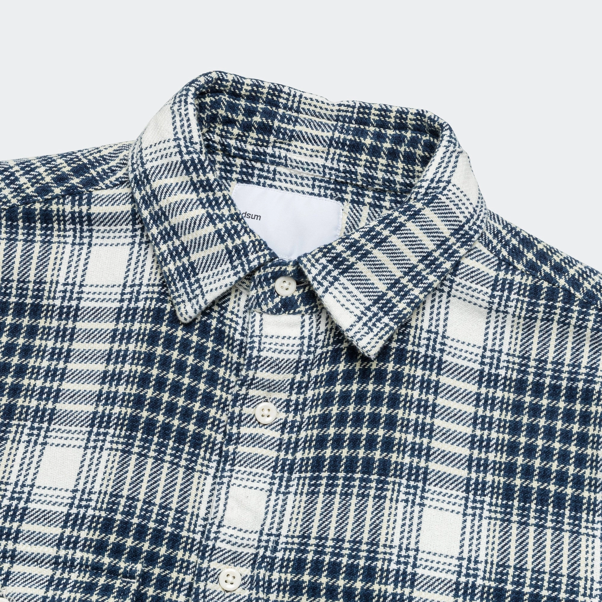 Classic Plaid Work Shirt - Beige Check All-Weather Ready
