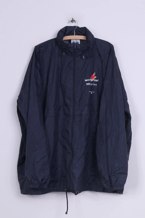 Scissors Stretch Comfort Sirocco Monacor Stage Line Mens 2XL Jacket Lightweight Nylon Waterproof Full Zipper Hidded Hooded