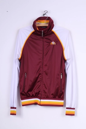 comfort test teens' Skank Mens S Sweatshirt Shinny Maroon Full Zipper Sportswear Top