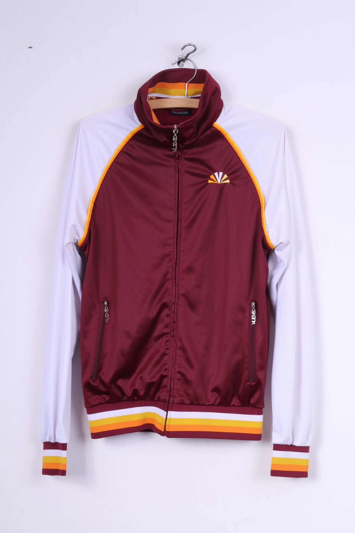 comfort test teens' Skank Mens S Sweatshirt Shinny Maroon Full Zipper Sportswear Top