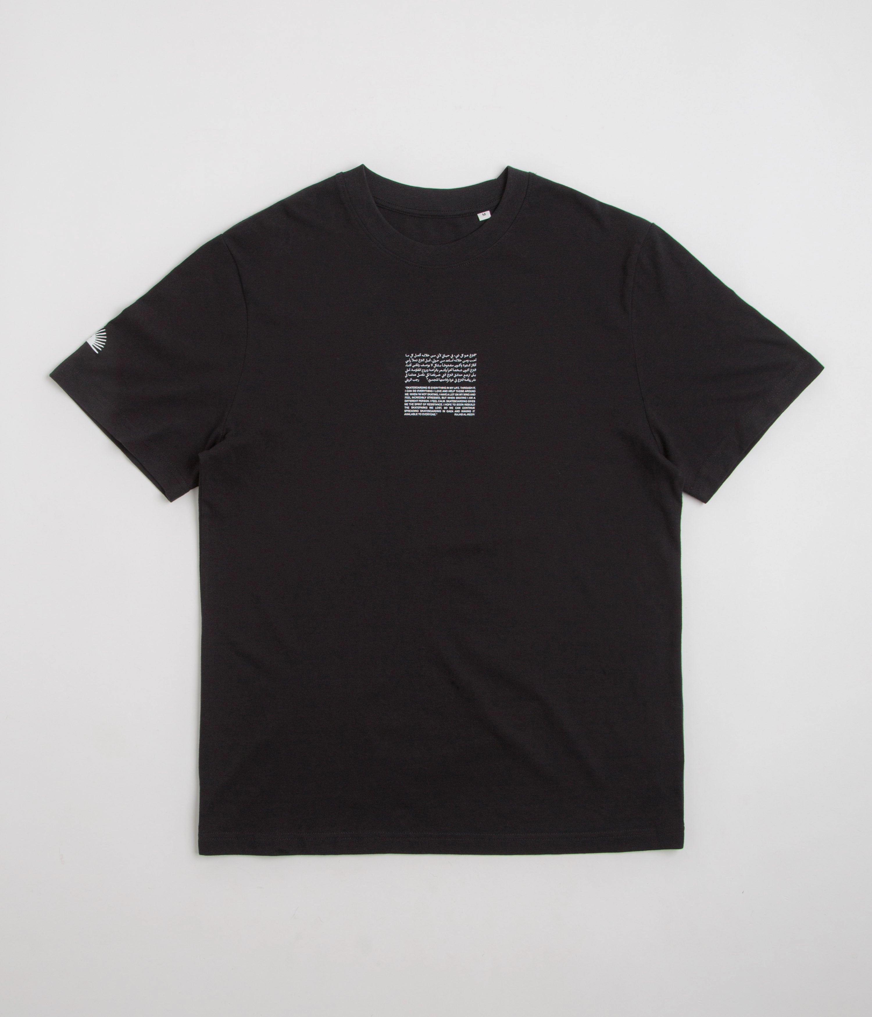 SkatePal Rajab T-Shirt - Black Low Impact Processing Day-to-Day Comfort