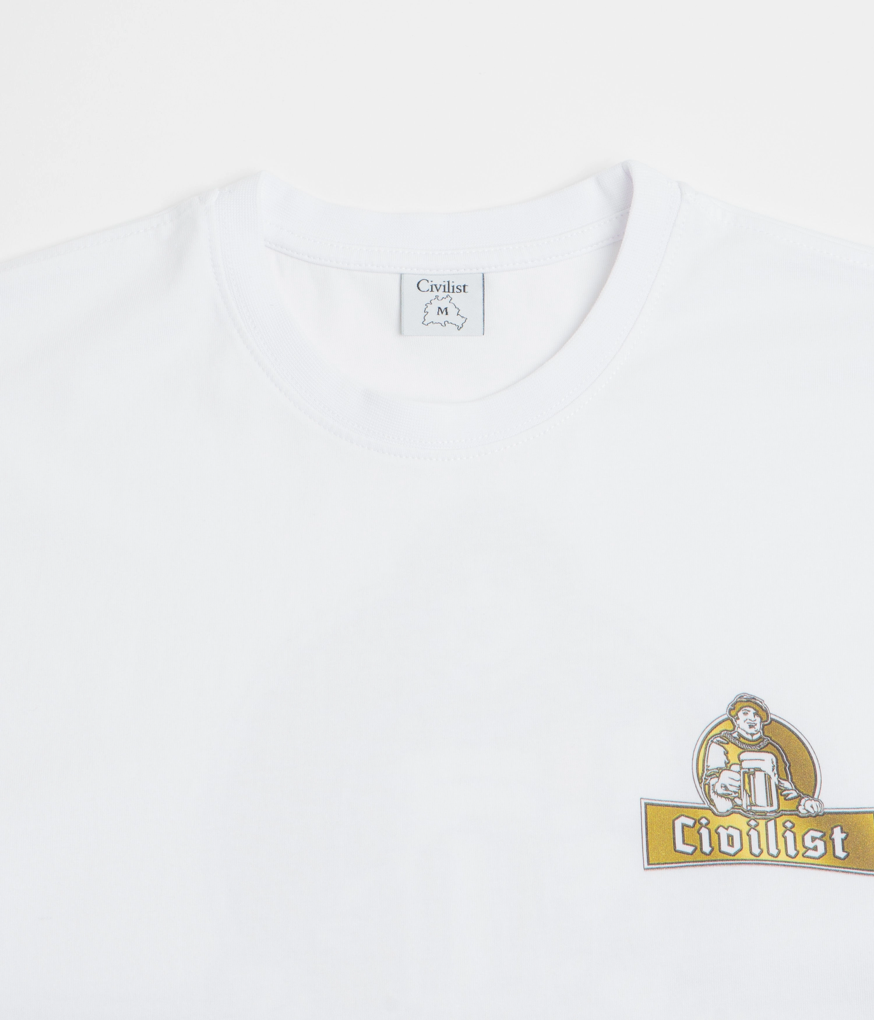 Civilist Schulle Chrome T-Shirt - White Casual Everyday Airflow Ventilation System