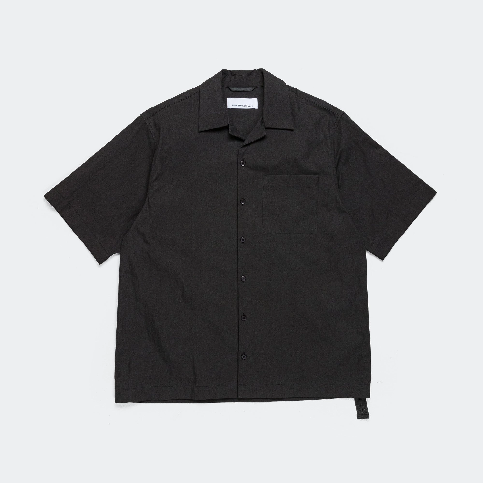 Boxi SS Shirt - Black Multipocket Style Seamless Sides