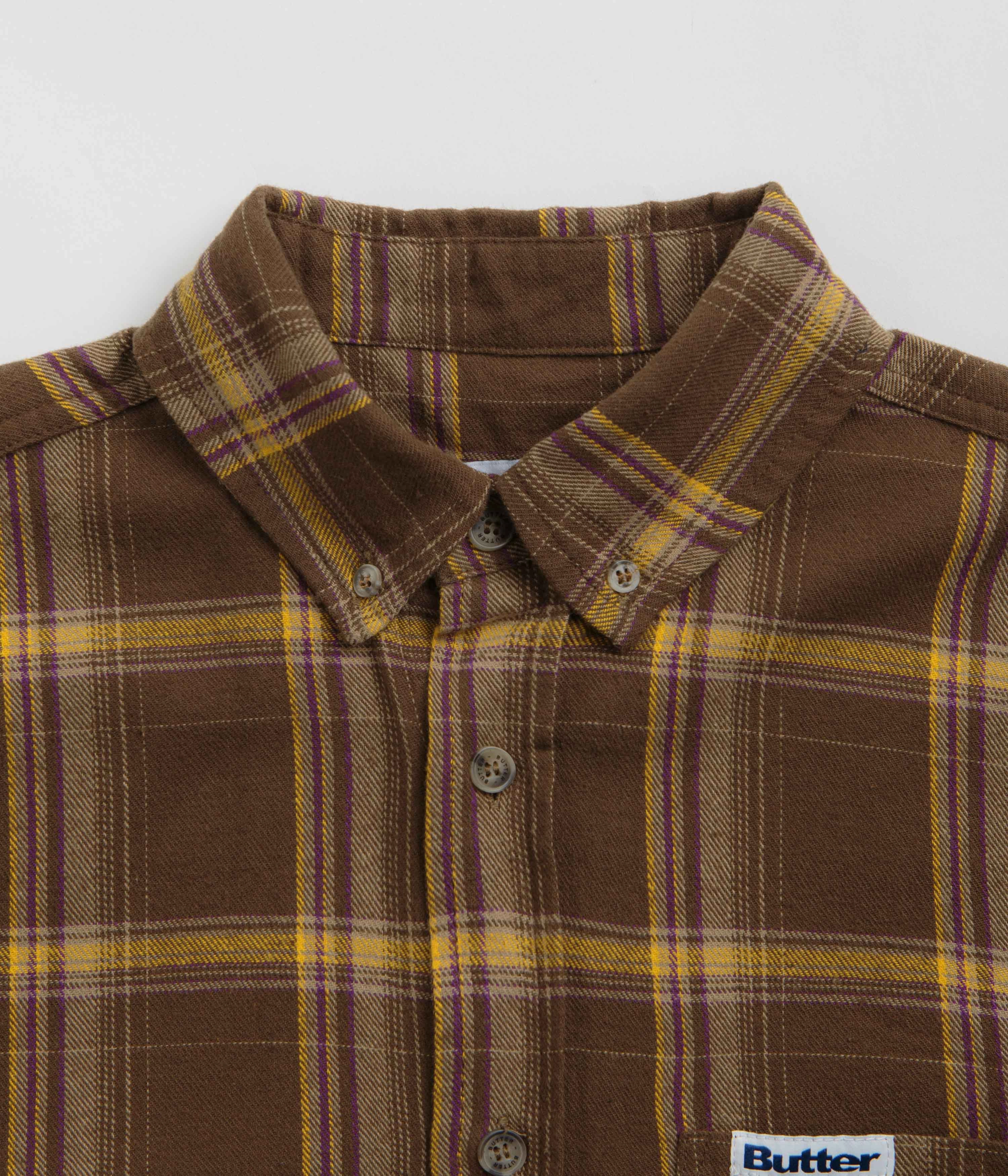 Outerwear Companion Quick Dry Technology Butter Goods Bugs Flannel Shirt - Chestnut