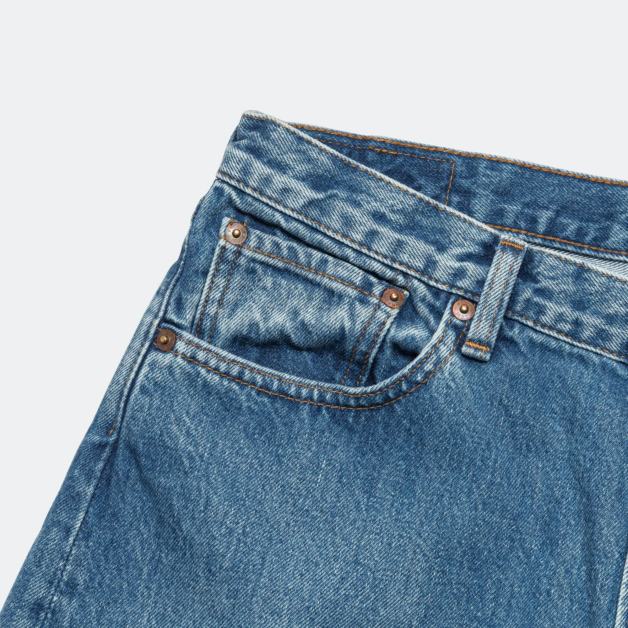 Super Dad Fit Shorts - Denim Used Anti Static Technology Spandex shorts