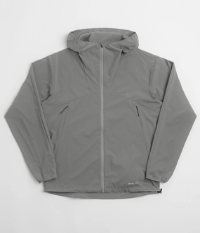 Snow Peak Shadow Ripstop Jacket - Light Olive High Collar Design