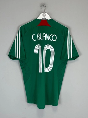 2007/08 MEXICO C.BLANCO #10 HOME SHIRT (M) ADIDAS Quick Motion