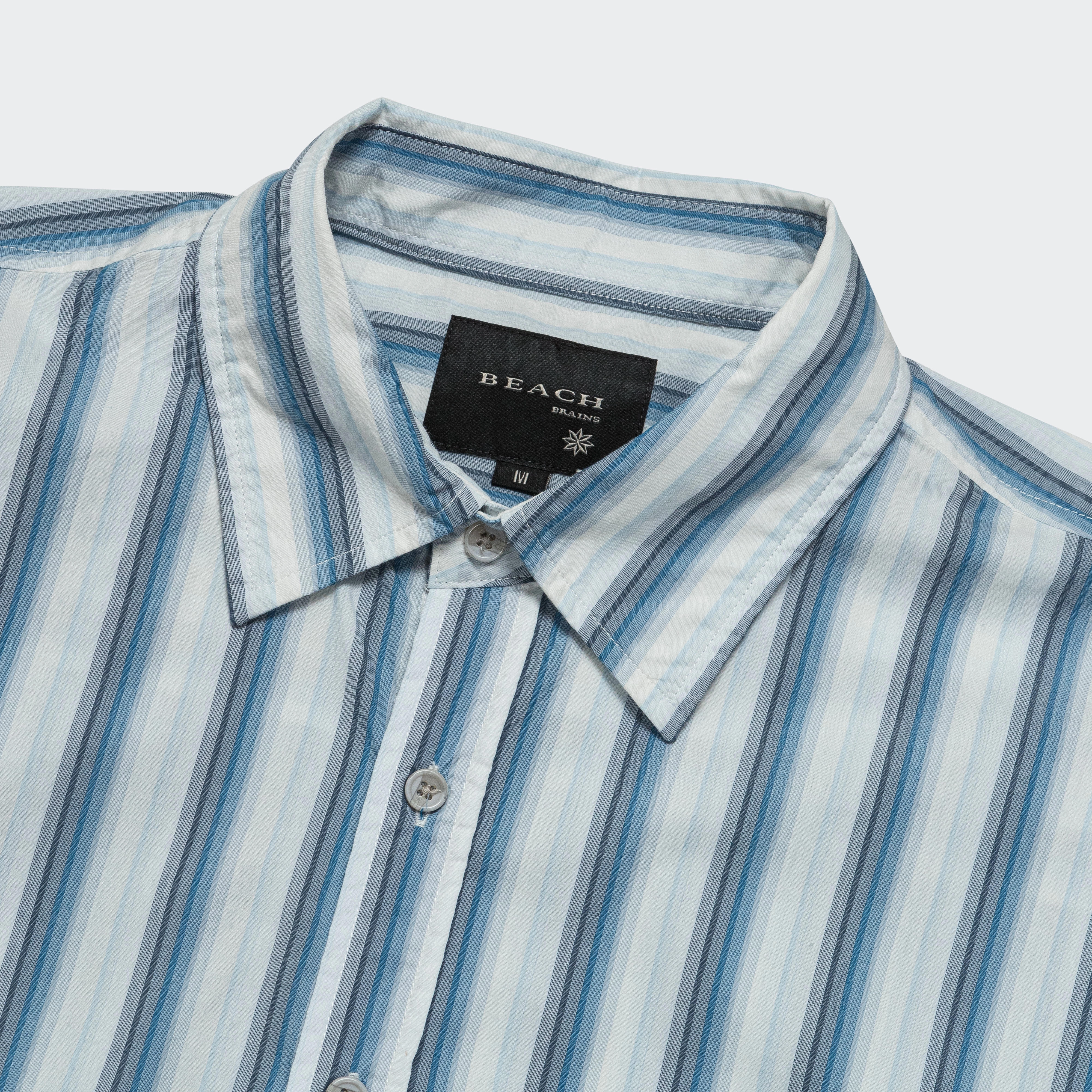 Hiking Gear Big SS Shirt - Blue Stripe