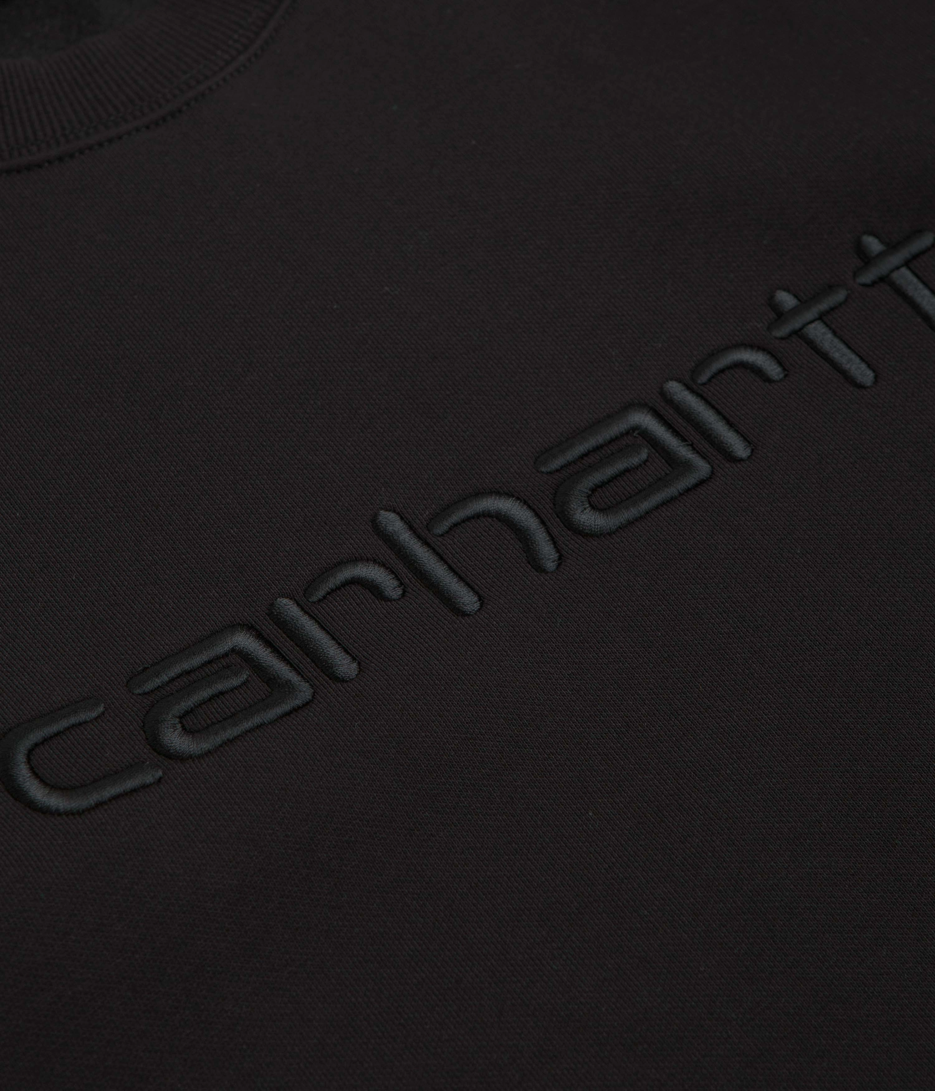 Carhartt Carhartt Crewneck Sweatshirt - Black / Black product return policy Casual Comfort