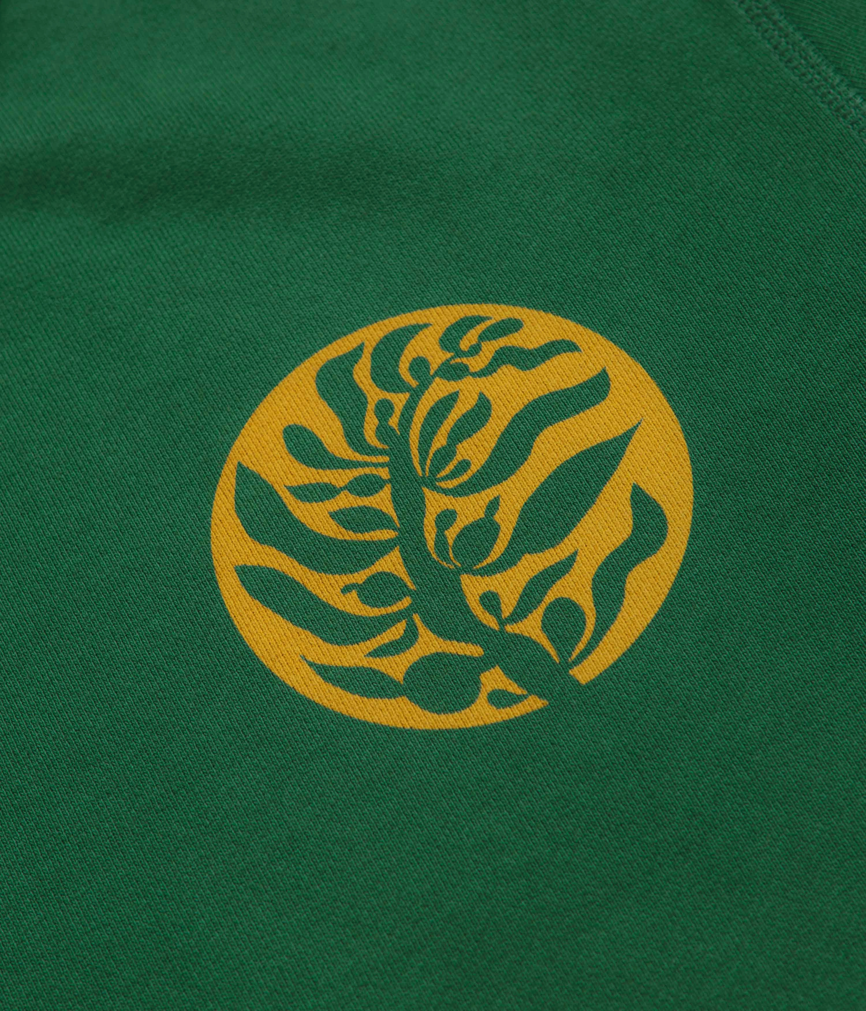 Mollusk Kelp Crewneck Sweatshirt - Rover Green Suede