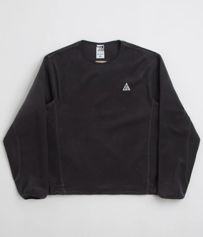 Nike ACG Wolf Tree Crewneck Sweatshirt  - Black / Anthracite / Summit White Embroidered Logo team wear