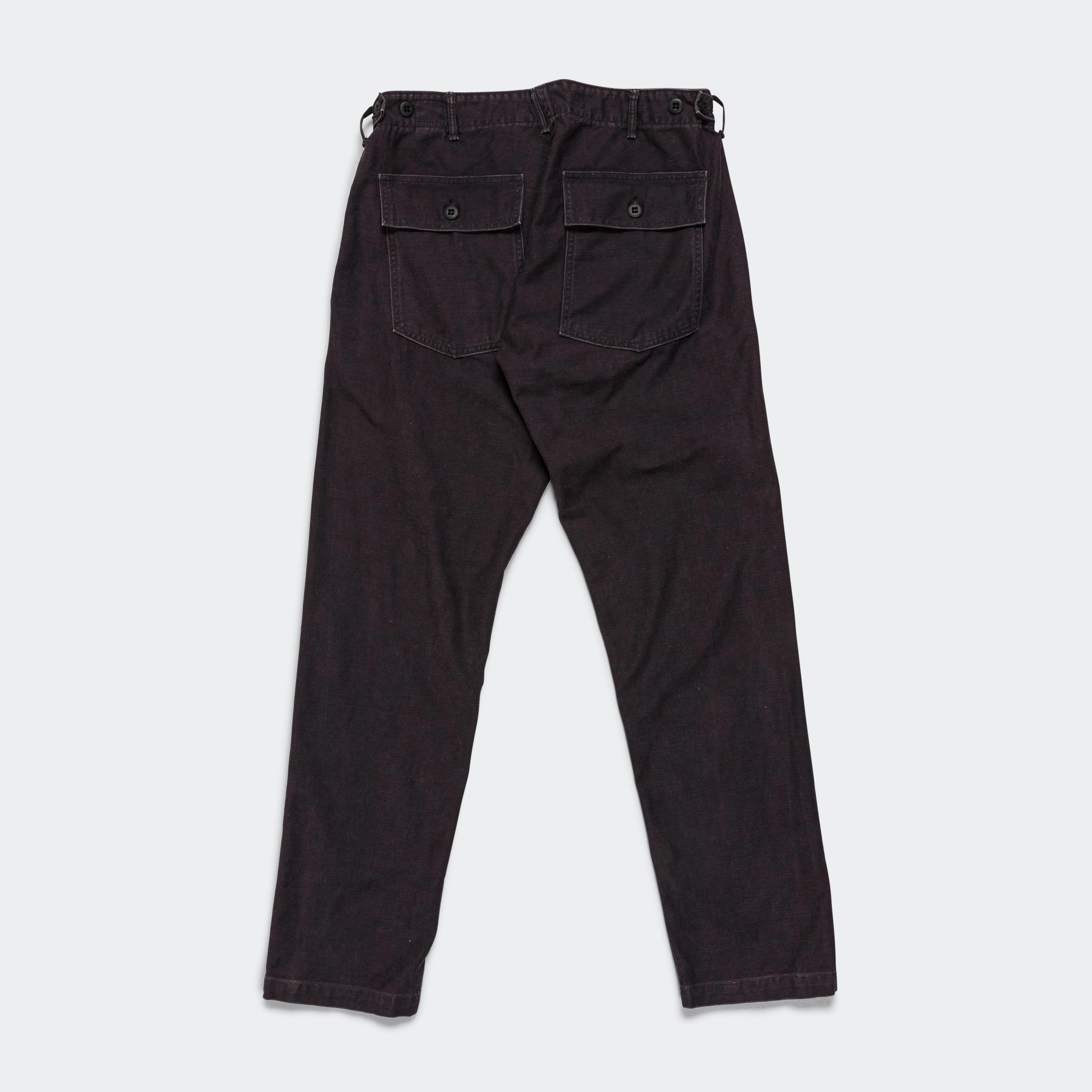 All-day Comfort Slim Fit Fatigue Pants - Black Stone