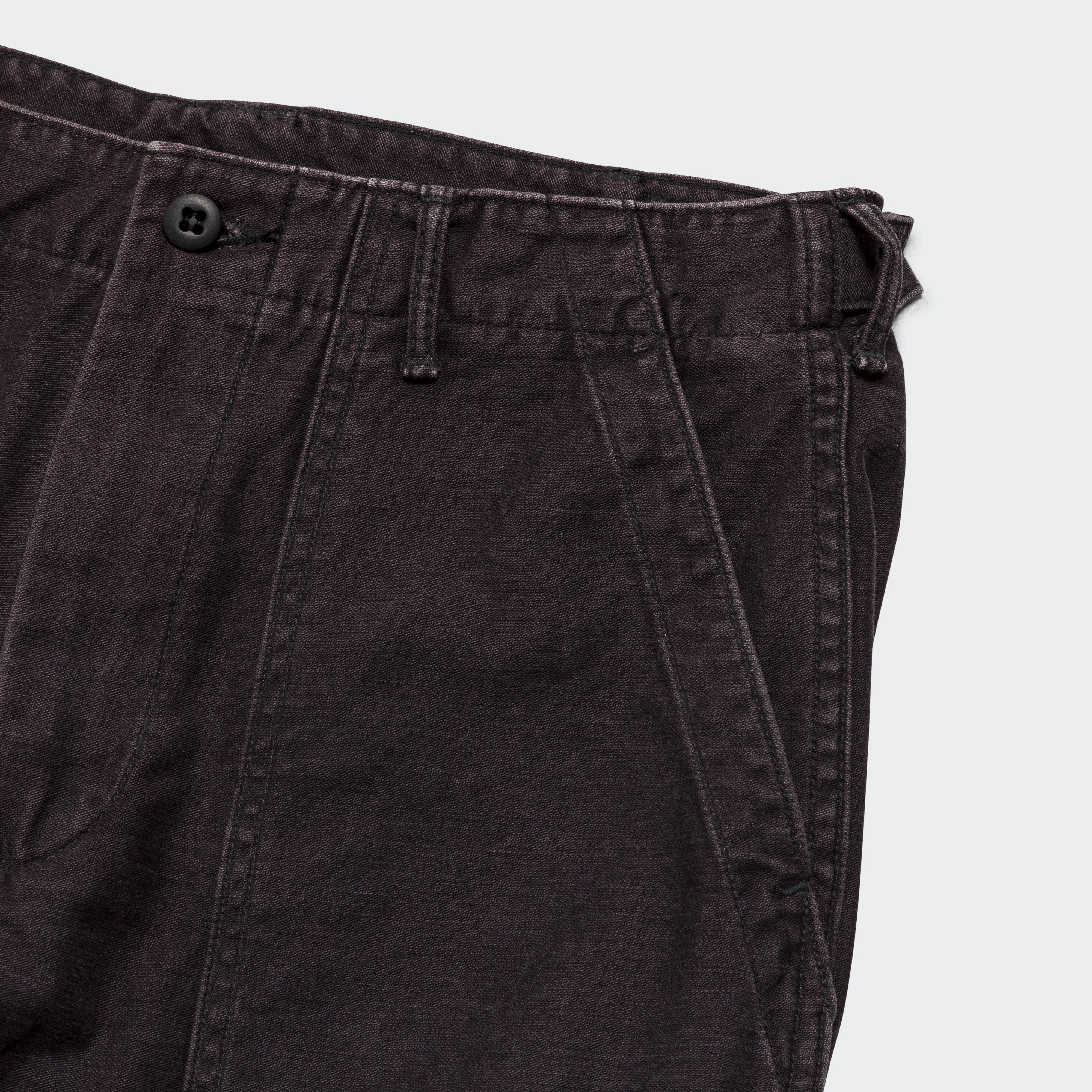 Slim Fit Fatigue Pants - Black Stone Chill Wear Sleek and Soft