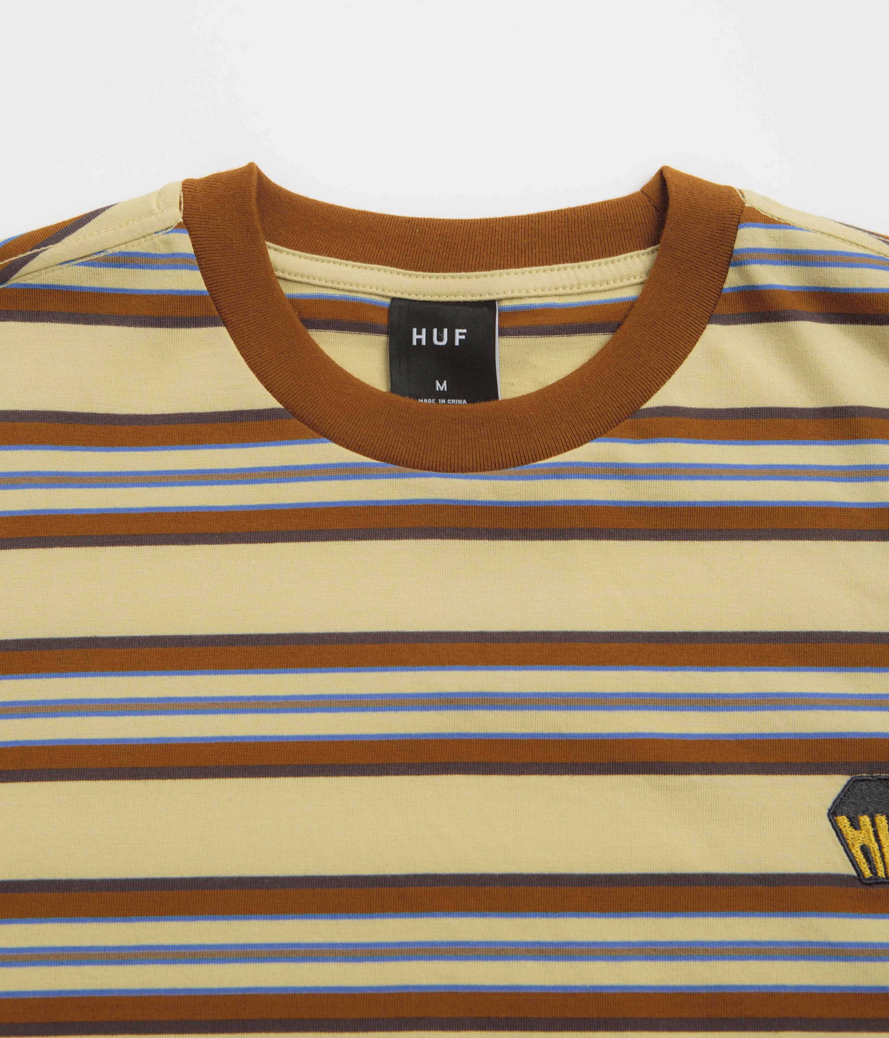 Effortless Style Active Layer HUF Big Block Stripe T-Shirt - Clay