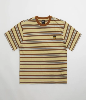 Ethically Sourced Materials HUF Big Block Stripe T-Shirt - Clay