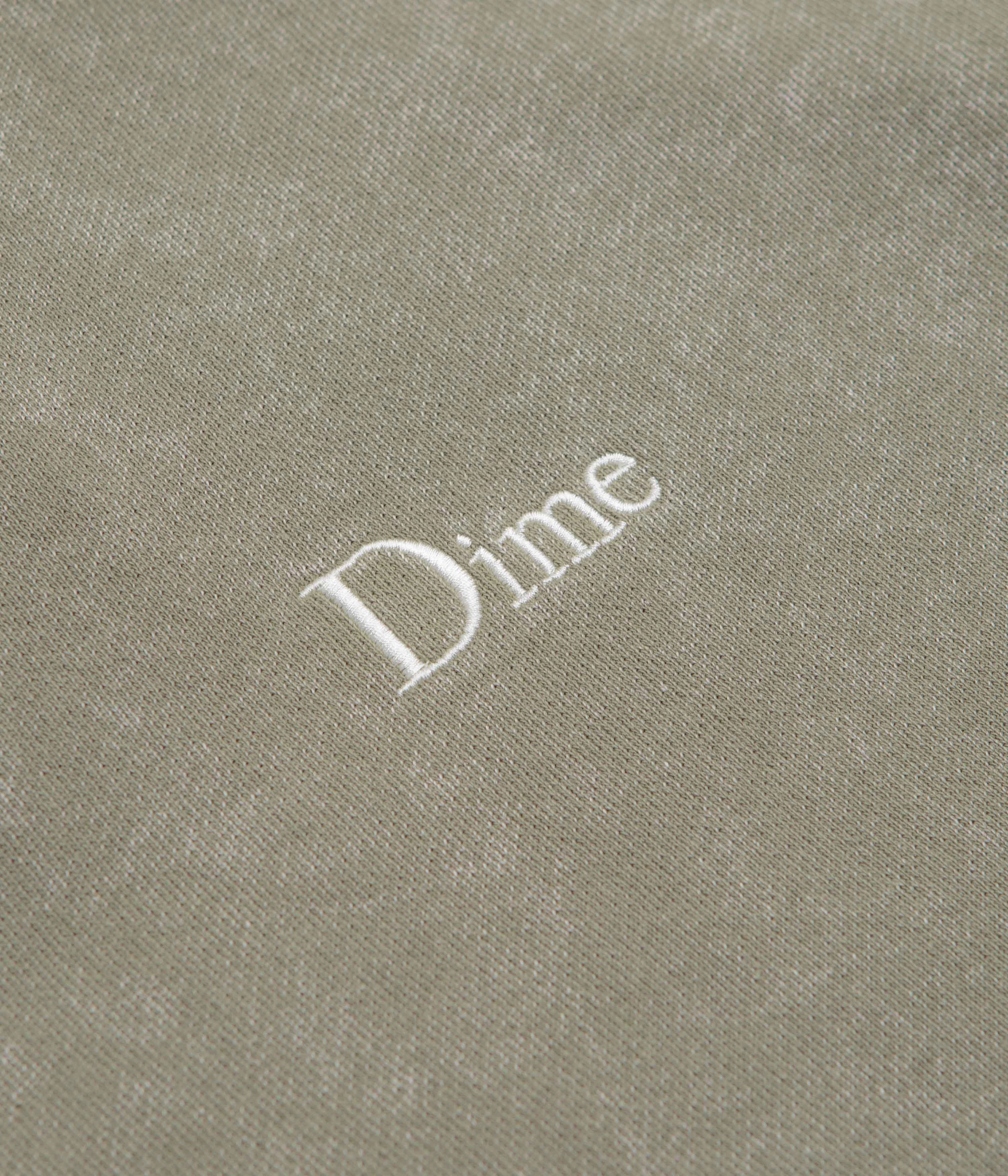 Dime Classic French Terry Hoodie - Faded Cement Street Light Smooth Zipper Glide