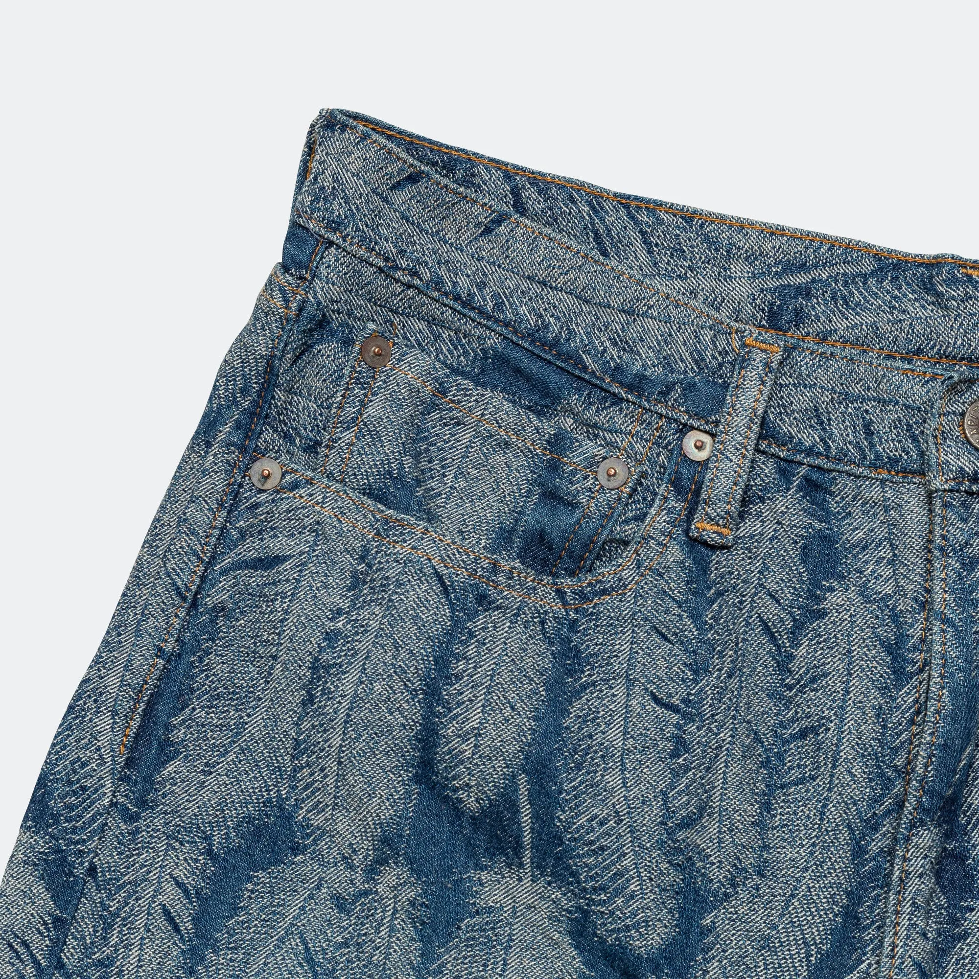 Functional Outfit 120z MAGPIE Denim 5P Shorts. - Light