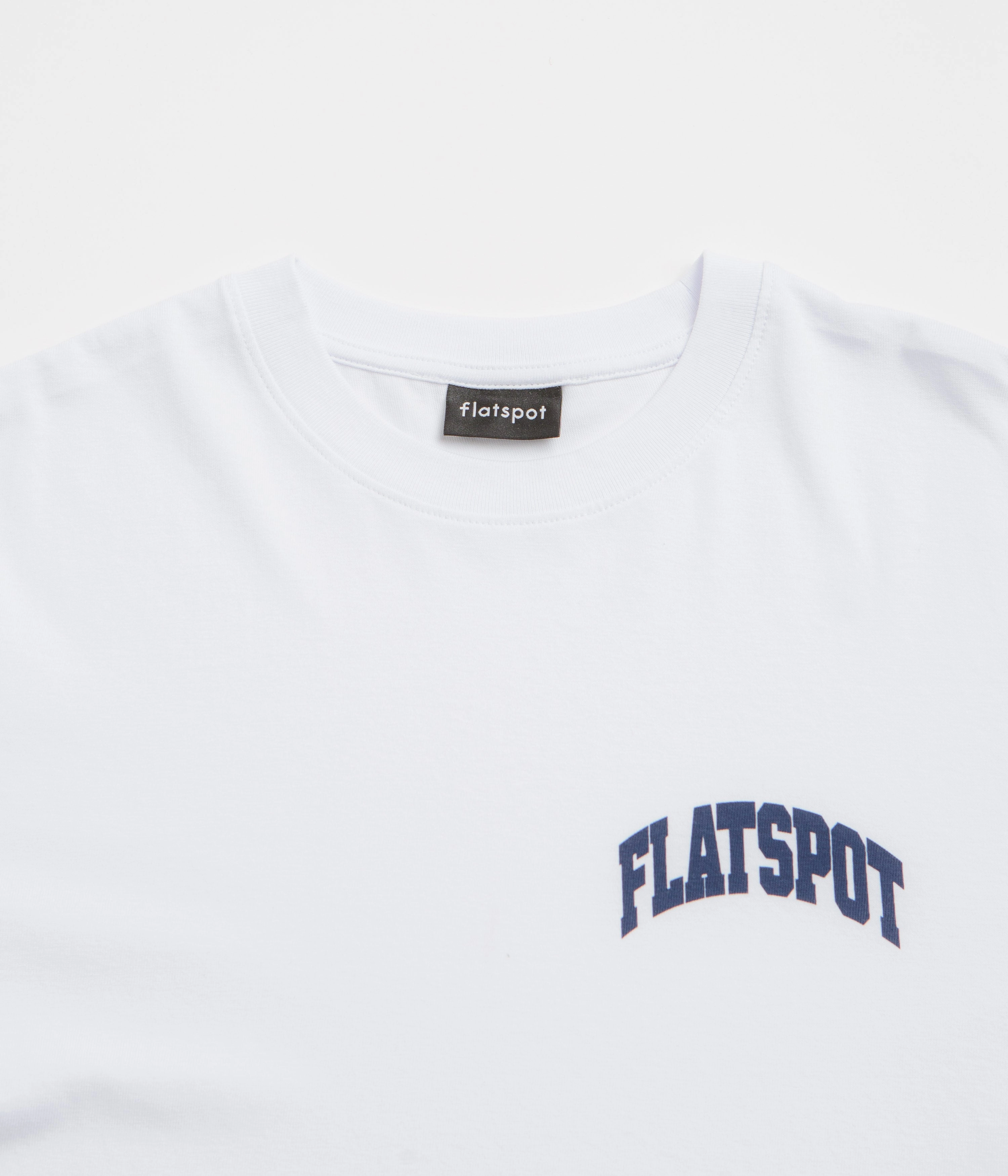 flatspot Collegiate T-Shirt - White Perfect Comfort