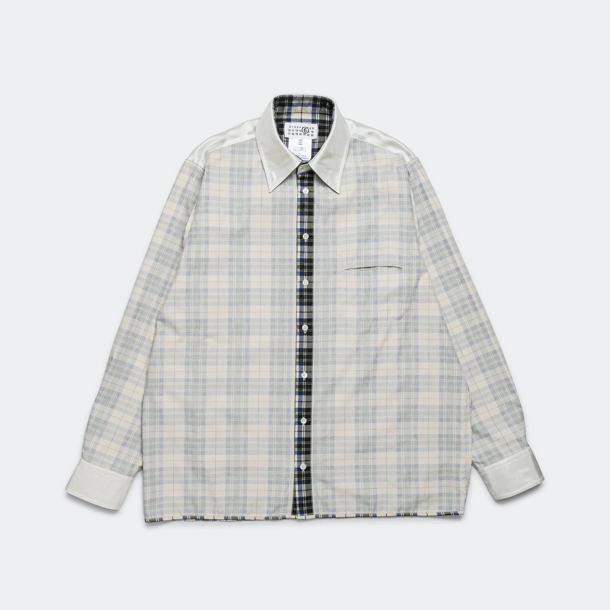 Reversible Checkered Shirt - Black/White tall size Workwear Approved