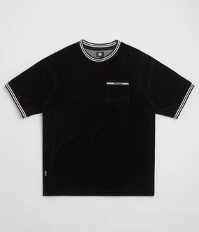 EthicalProduction Magenta Velours Pocket T-Shirt - Black