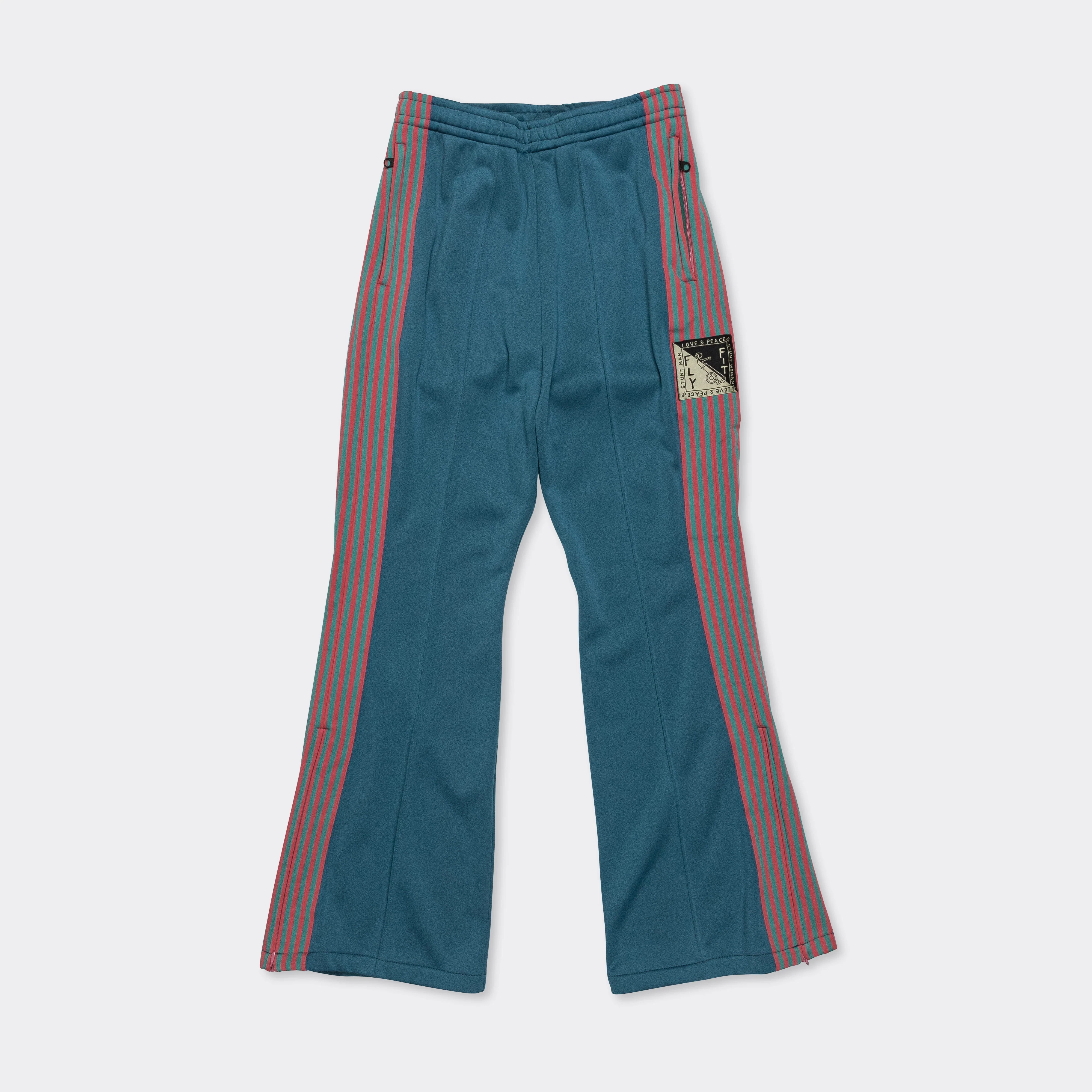 DurablePolyester Smooth Heat-Jersey STUNTMEN & WOMEN Track Pants - Turquoise