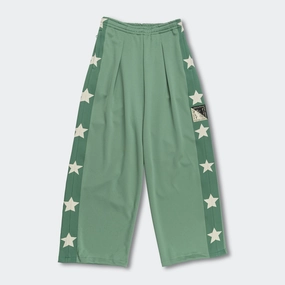 StaticDissipativeFabric Sweat Wicking Lining Smooth Jersey Stantman&woman Baggy Track Pants - LightGreen