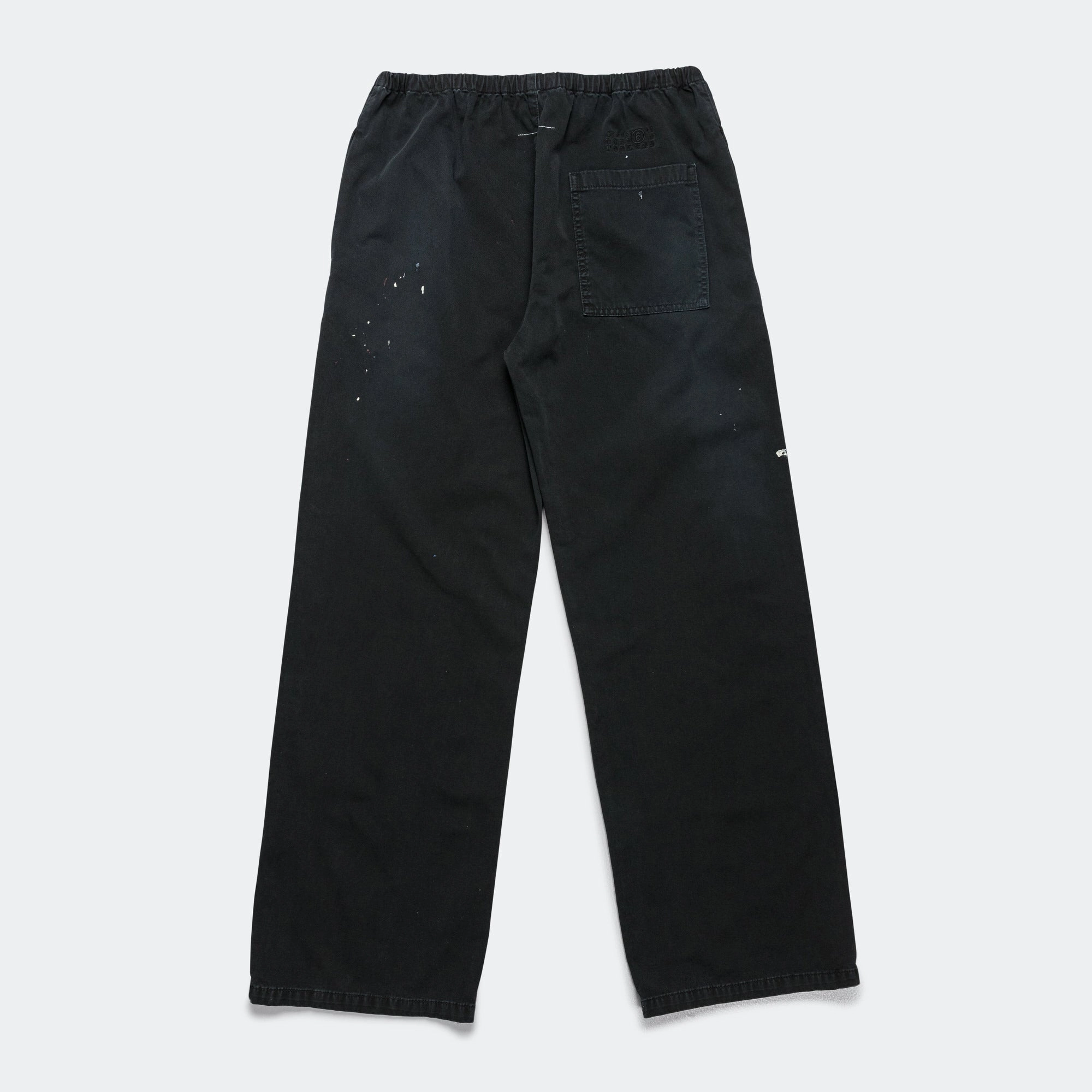 Cotton Jersey Paint Splatter Pants - Black NonIrritatingSeams