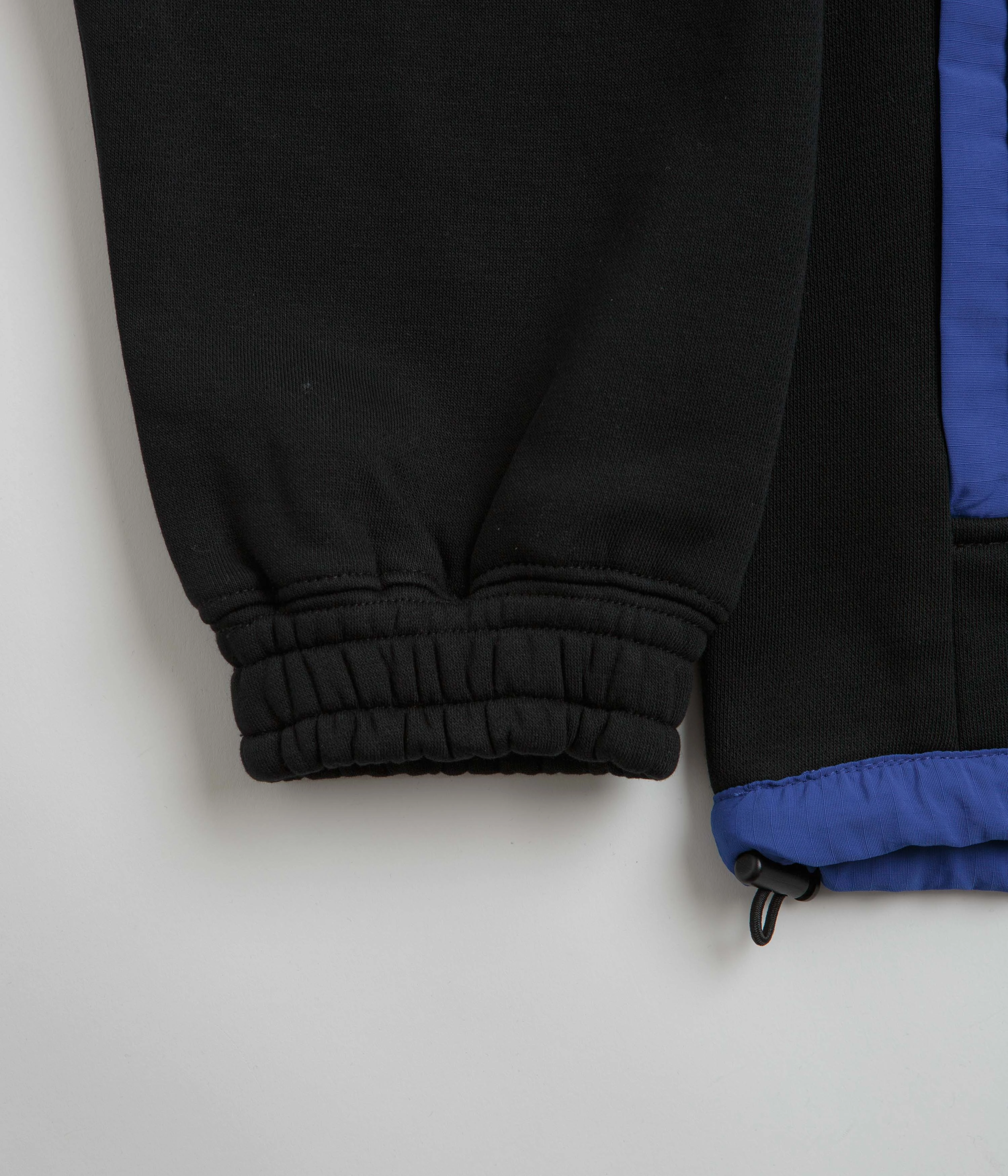 Casual Essentials Pasteelo Contrast 1/4 Zip Sweatshirt - Black / Royal