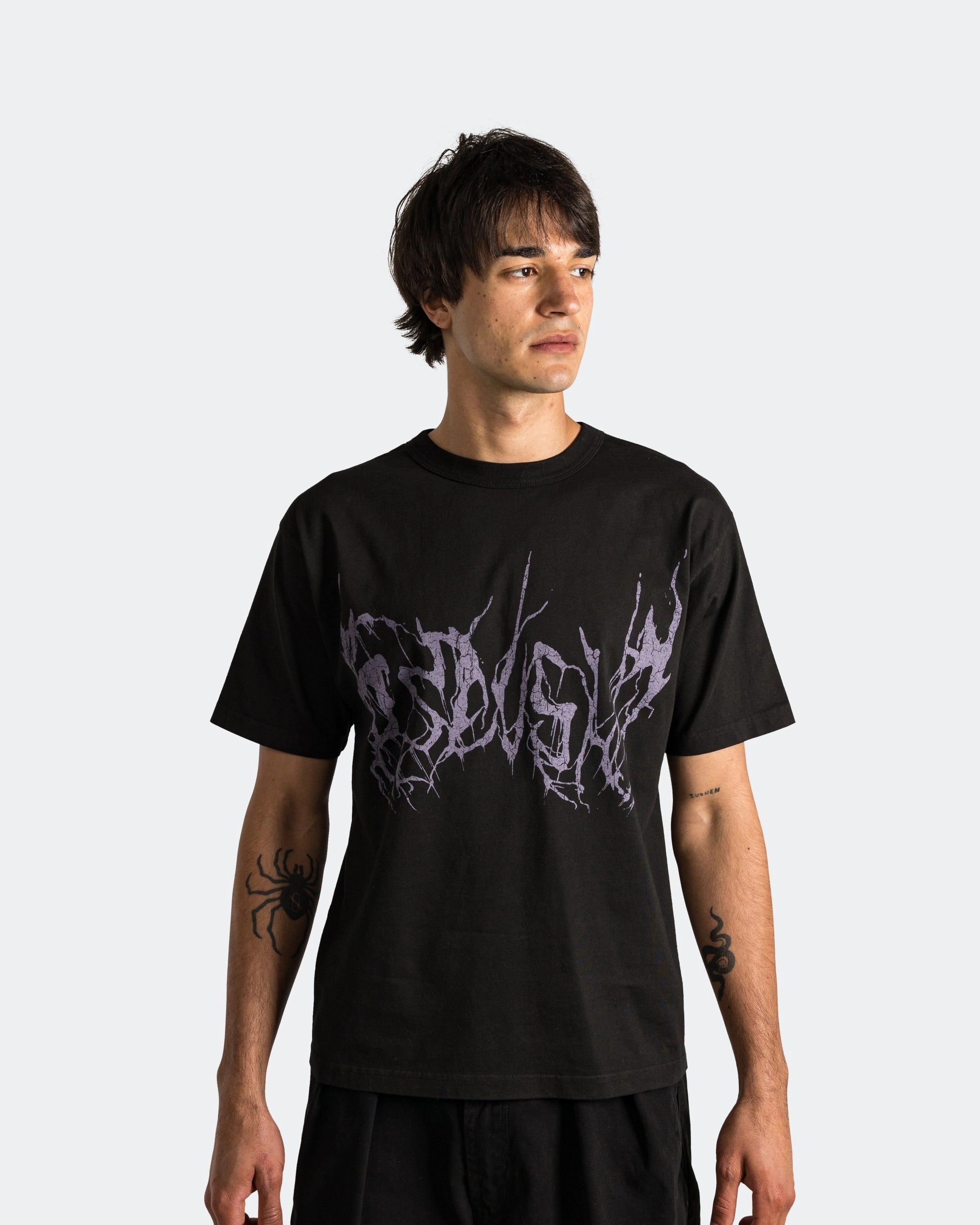 Metal Tee - Black Quick Dry Material