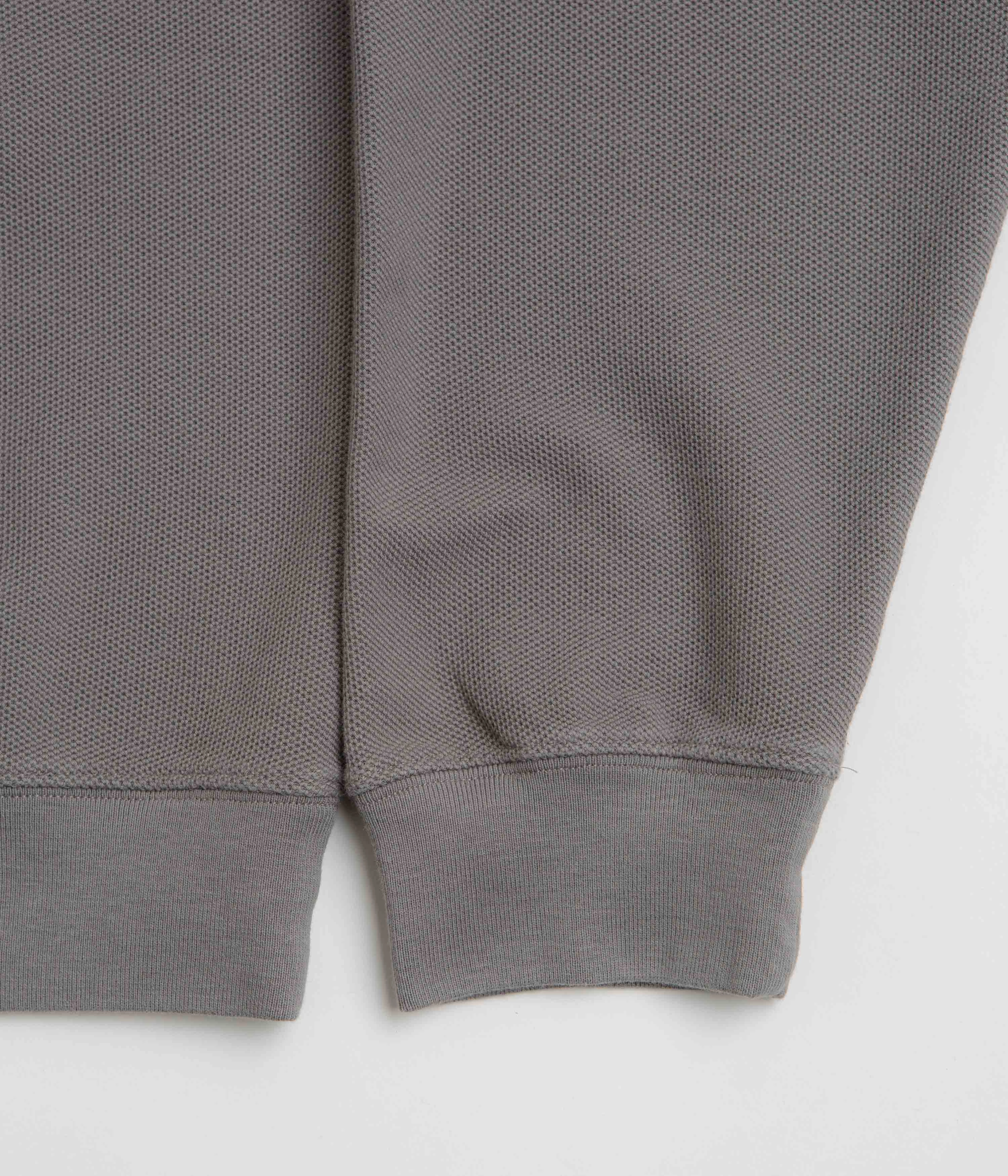 Polar Pique Half Zip Shirt - Grey Anti Pilling Surface