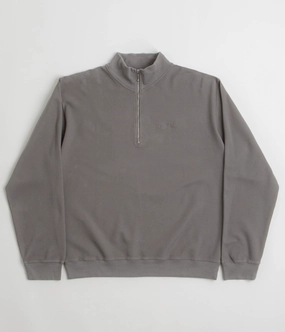 Trendsetting Design Polar Pique Half Zip Shirt - Grey