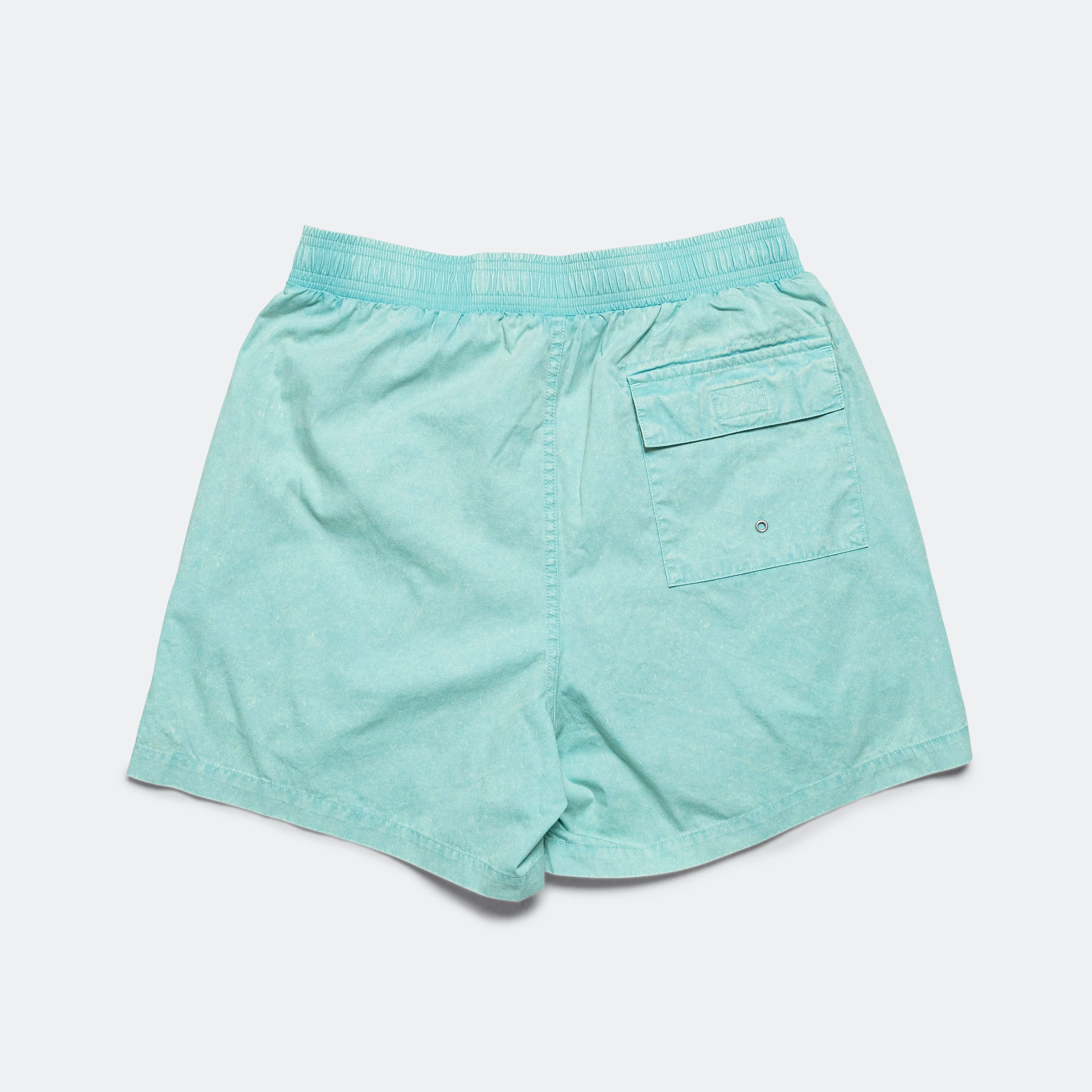 Acid Wash Shorts - Blue Radiance Casual Comfort Quick Access Zip Pockets