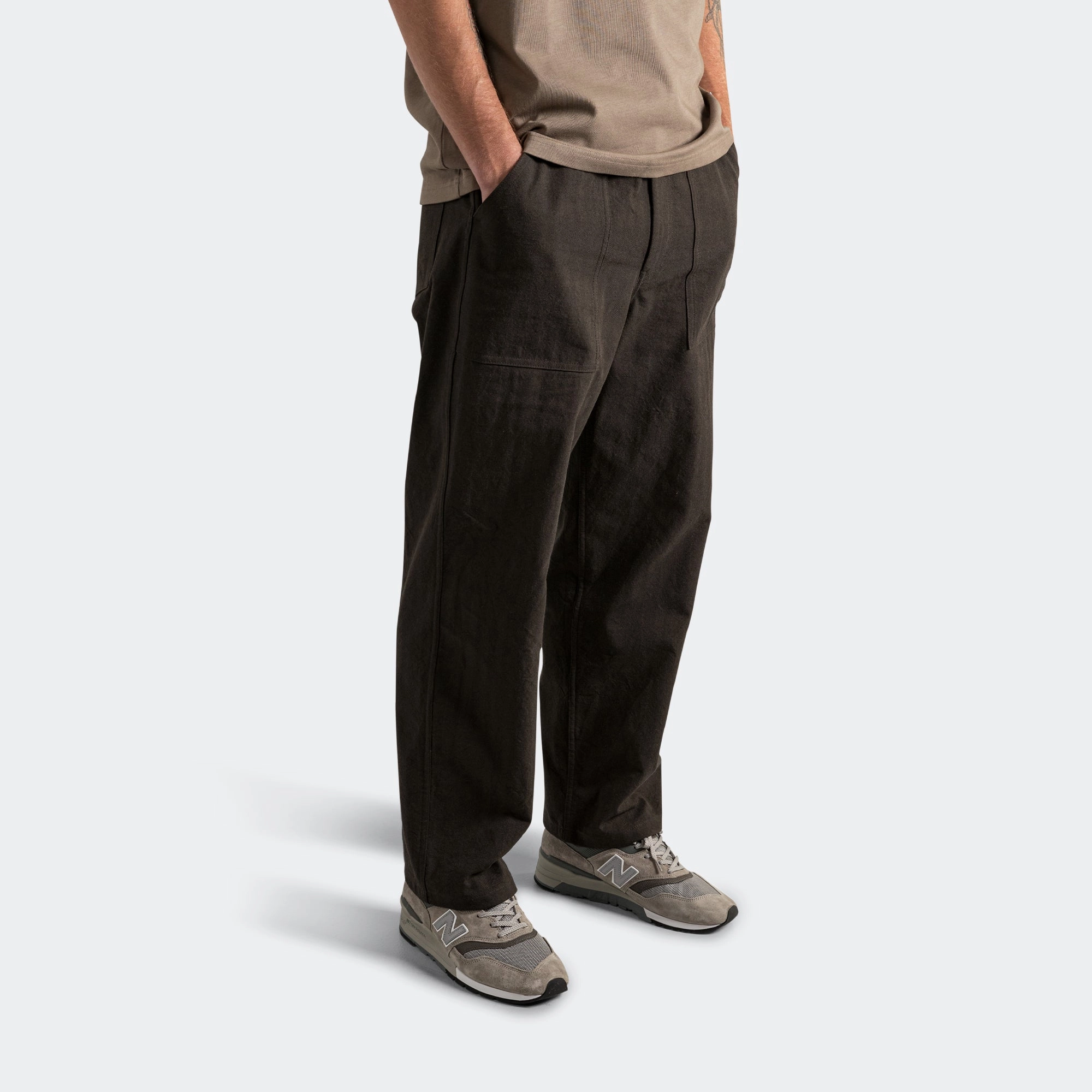 Ragnar Relaxed Herringbone Pant x UP THERE - Beech Green Daywear Abrasion Resistant Material