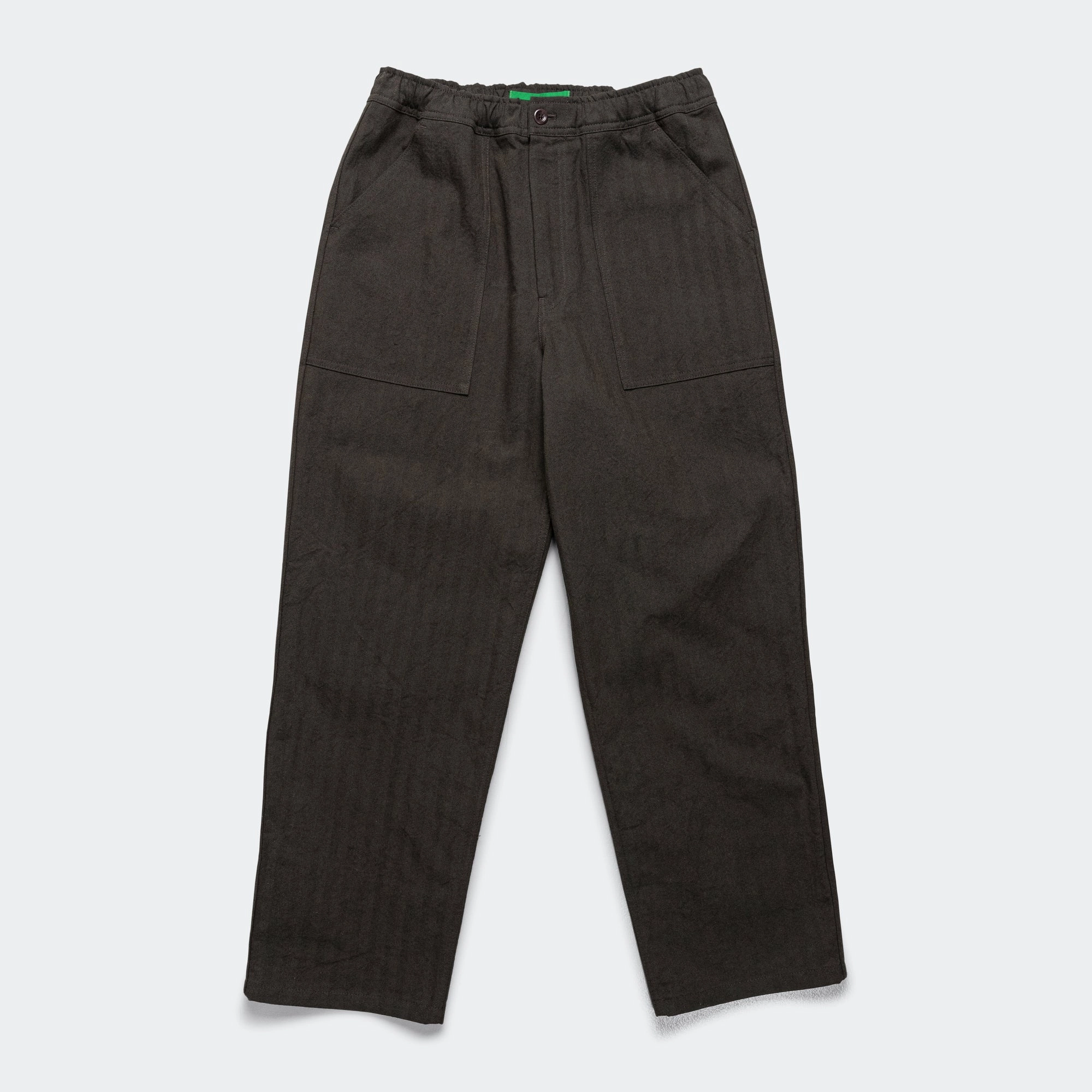 Versatile staple Ragnar Relaxed Herringbone Pant x UP THERE - Beech Green