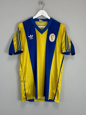 1987/91 ATLETICO CLUBE DE PORTUGAL #6 *MATCH WORN* HOME SHIRT (L) ADIDAS Performance Driven Four Way Stretch