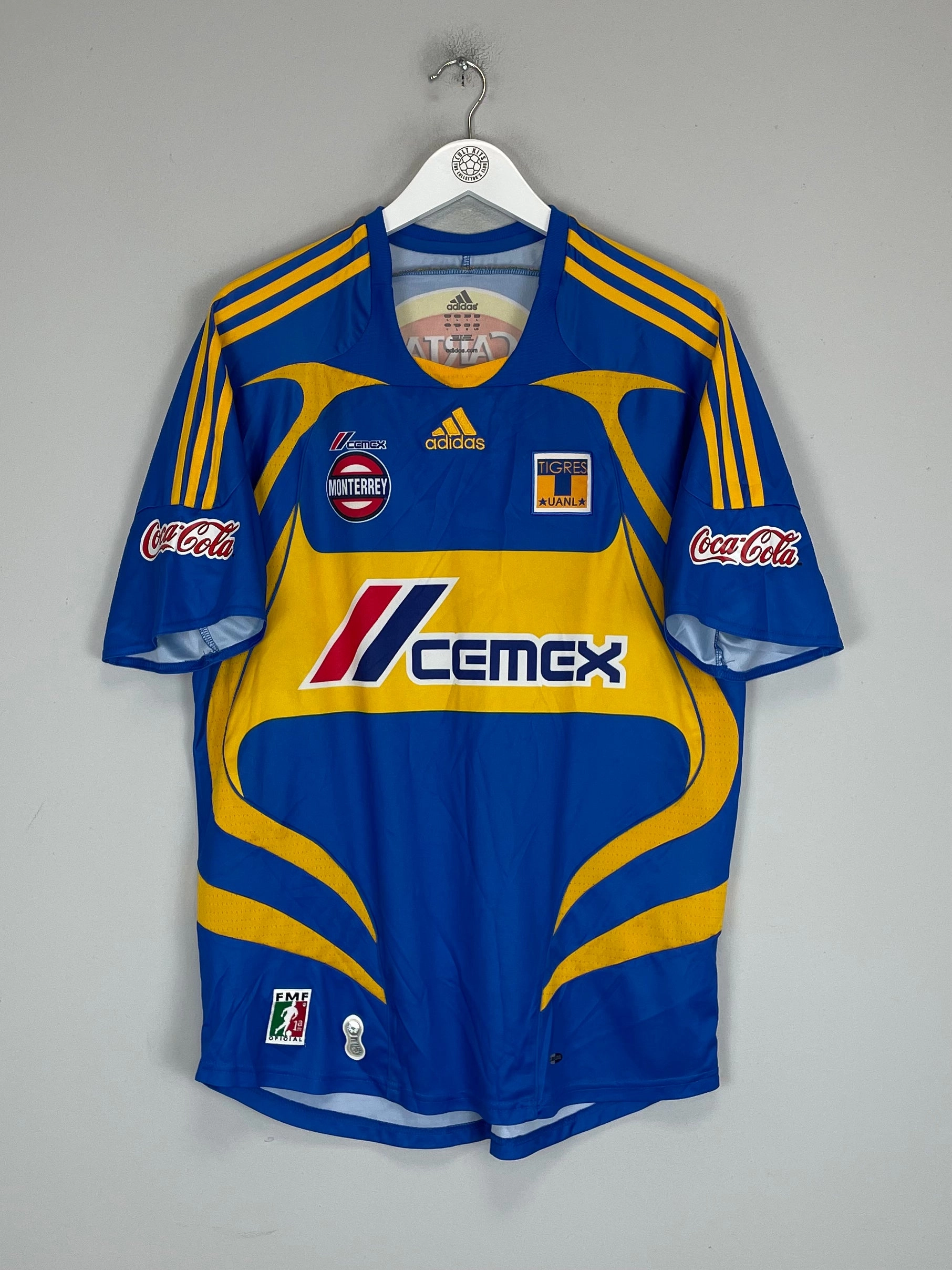 2007/08 TIGRES AWAY SHIRT (L) ADIDAS Durable Performance Quick Release Moisture Transfer
